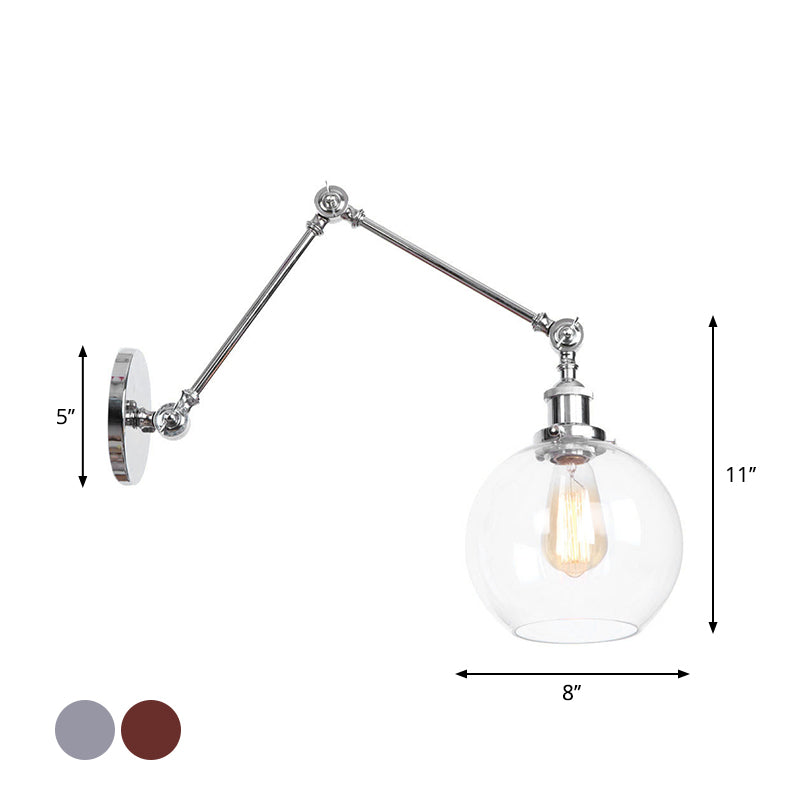 Embrace Industrial Flair And Focused Illumination: The Adjustable Swing Arm Wall Light Wall Light