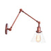 Embrace Industrial Flair And Focused Illumination: The Adjustable Swing Arm Wall Light Rust / C