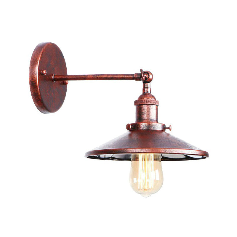 Illuminate Your Space With Rustic Charm: The Adjustable Farmhouse Wall Lamp Rust / D Wall Lamp