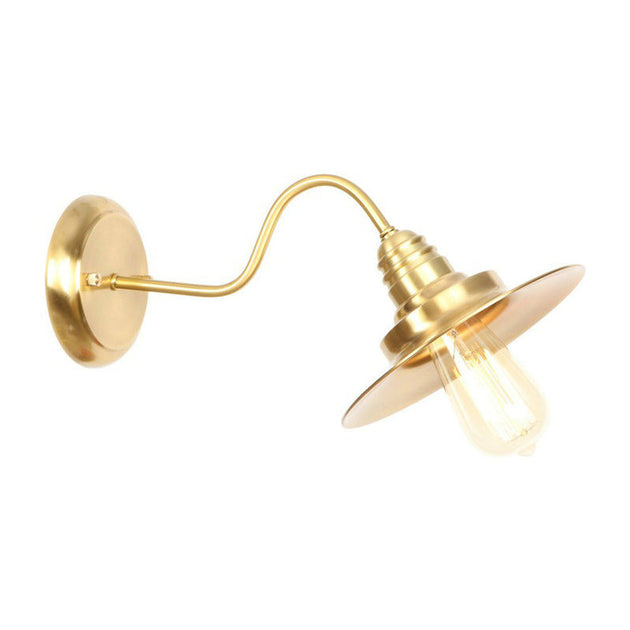 Parker Adjustable Brass Gooseneck Reading Lamp / B