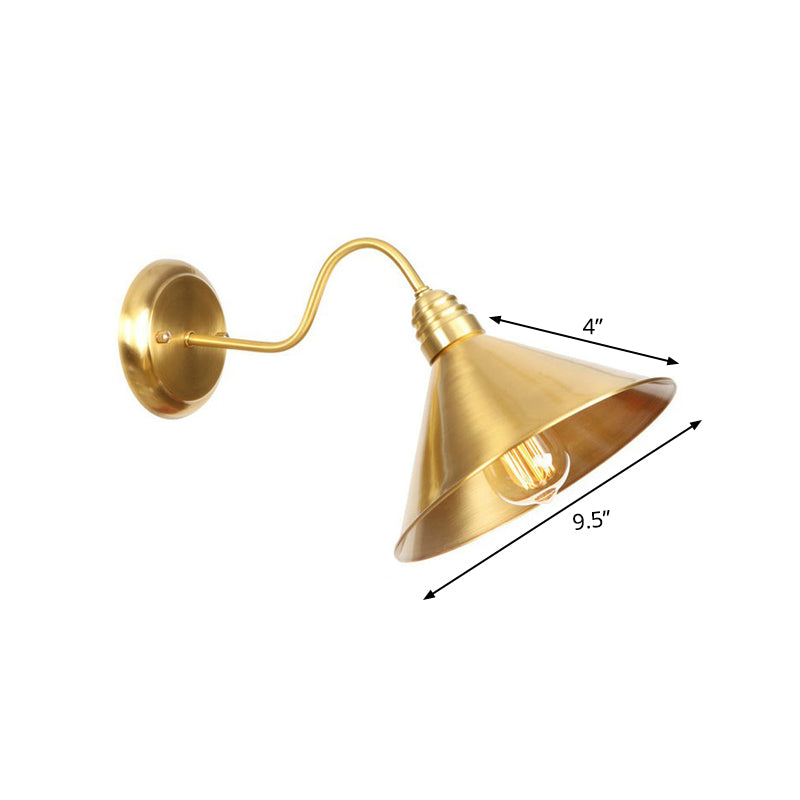 Parker Adjustable Brass Gooseneck Reading Lamp