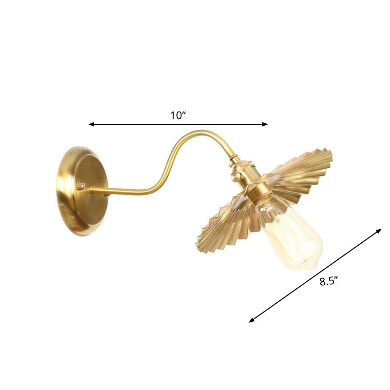 Parker Adjustable Brass Gooseneck Reading Lamp