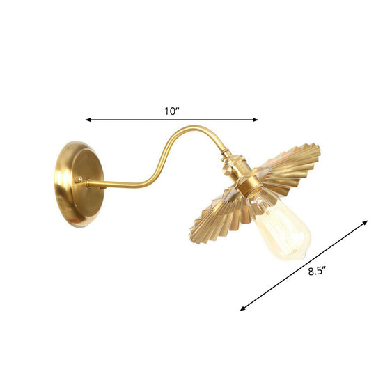Parker Adjustable Brass Gooseneck Reading Lamp