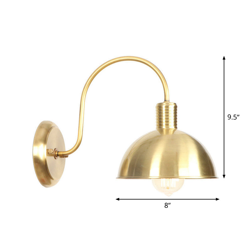 Parker Adjustable Brass Gooseneck Reading Lamp