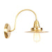 Parker Adjustable Brass Gooseneck Reading Lamp / F