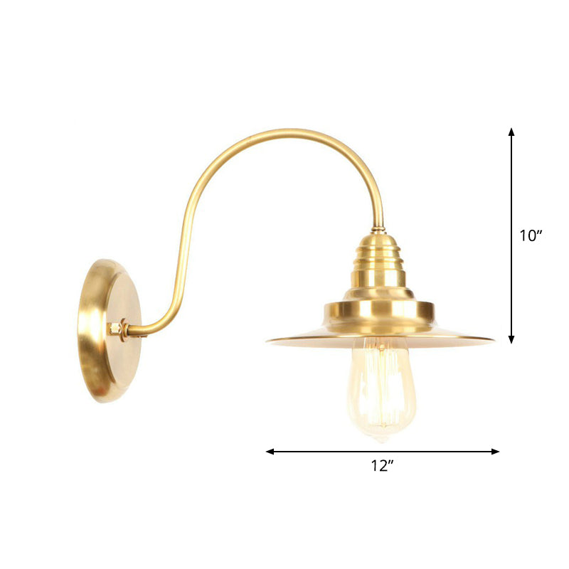 Parker Adjustable Brass Gooseneck Reading Lamp