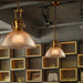 Edison’s Industrial Embrace: Brass Bowl Pendant Lamp With Ribbed Glass