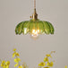 Retro Charm Meets Modern Functionality: The Green Glass Scalloped Pendant Light