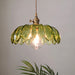 Retro Charm Meets Modern Functionality: The Green Glass Scalloped Pendant Light