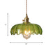 Retro Charm Meets Modern Functionality: The Green Glass Scalloped Pendant Light