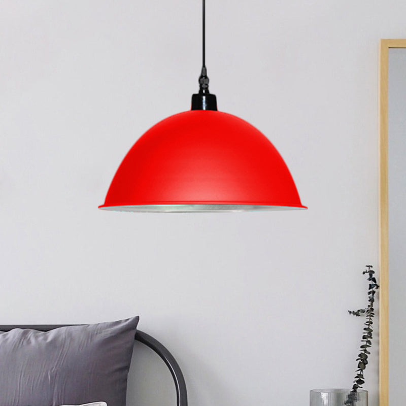 Ethan’s Vintage Industrial Pendant: A Bold Statement For Your Space Red