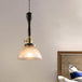 Evelyn - Modern Industrial Pendant Light With Ribbed Glass Shade