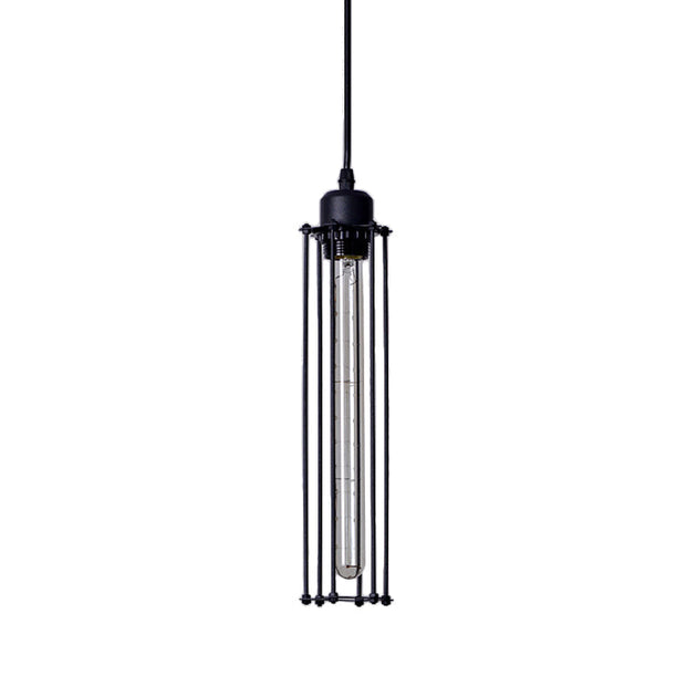 Madelyn - Black Industrial Tube Pendant Light