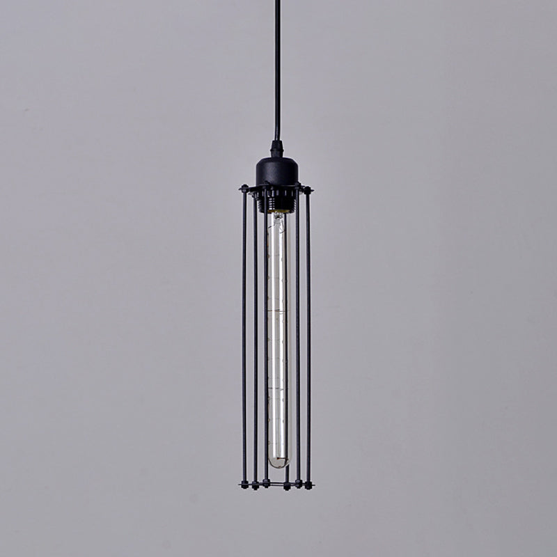 Madelyn - Black Industrial Tube Pendant Light