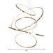 Amira Modern Led Chandelier: 3 Or 5 Tiers Of Golden Elegance Pendant Lighting