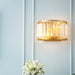 Payton Elegance Meets Prismatic Brilliance: The Gold Wall Lamp With Crystal Shade