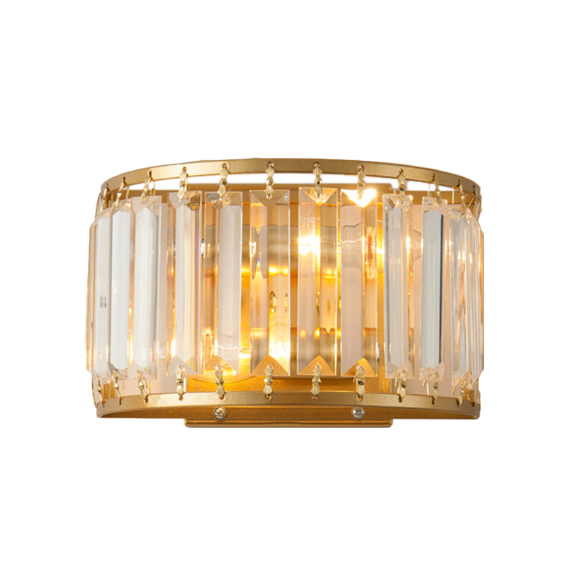 Payton Elegance Meets Prismatic Brilliance: The Gold Wall Lamp With Crystal Shade