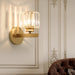 Payton Elegance Meets Prismatic Brilliance: The Gold Wall Lamp With Crystal Shade