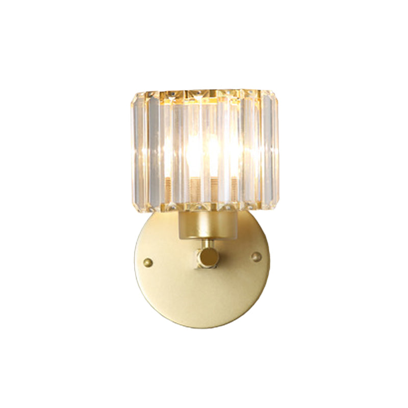 Payton Elegance Meets Prismatic Brilliance: The Gold Wall Lamp With Crystal Shade