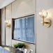 Glimmering Elegance: The Horizon Wall Sconce - Modern Light With Crystal Flair Gold / A