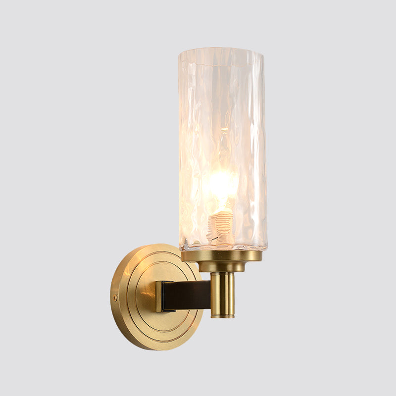 Glimmering Elegance: The Horizon Wall Sconce - Modern Light With Crystal Flair