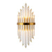 Alivia Elegance Meets Sparkling Brilliance: The Gold Crystal Wall Sconce (1 - 3 Lights) Wall Light