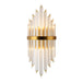 Alivia Elegance Meets Sparkling Brilliance: The Gold Crystal Wall Sconce (1 - 3 Lights) Wall Light