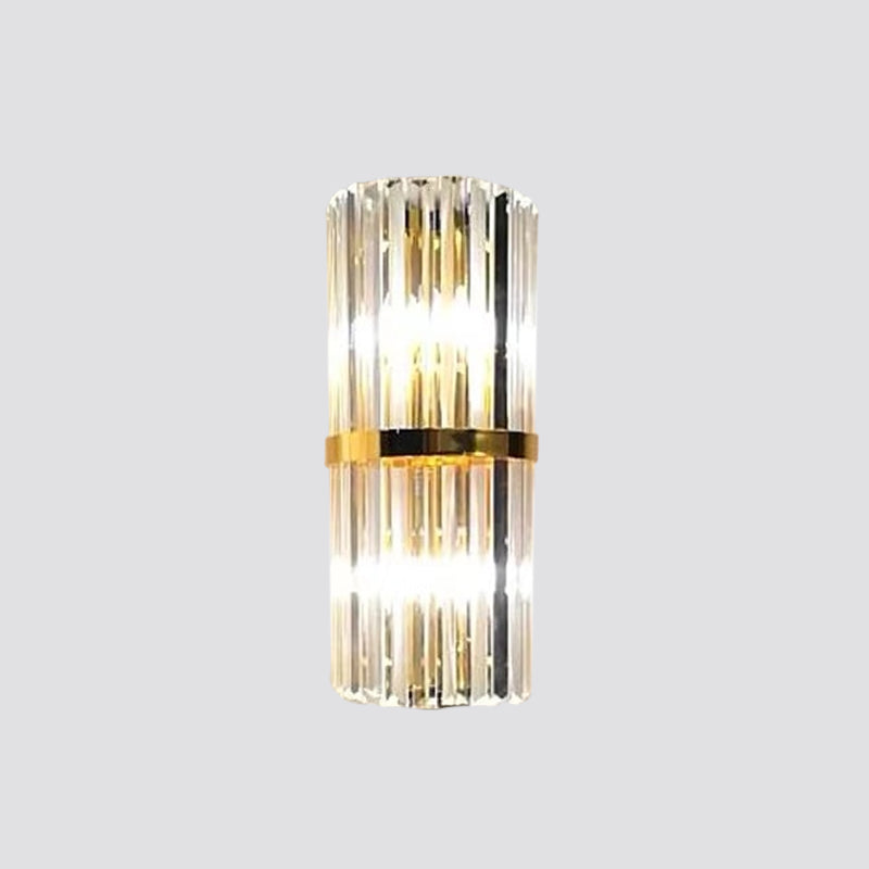 Alivia Elegance Meets Sparkling Brilliance: The Gold Crystal Wall Sconce (1 - 3 Lights) Wall Light