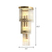 Alivia Elegance Meets Sparkling Brilliance: The Gold Crystal Wall Sconce (1 - 3 Lights) Wall Light