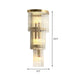 Alivia Elegance Meets Sparkling Brilliance: The Gold Crystal Wall Sconce (1 - 3 Lights) Wall Light