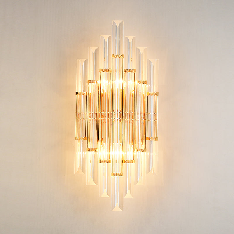 Alivia Elegance Meets Sparkling Brilliance: The Gold Crystal Wall Sconce (1 - 3 Lights) Wall Light