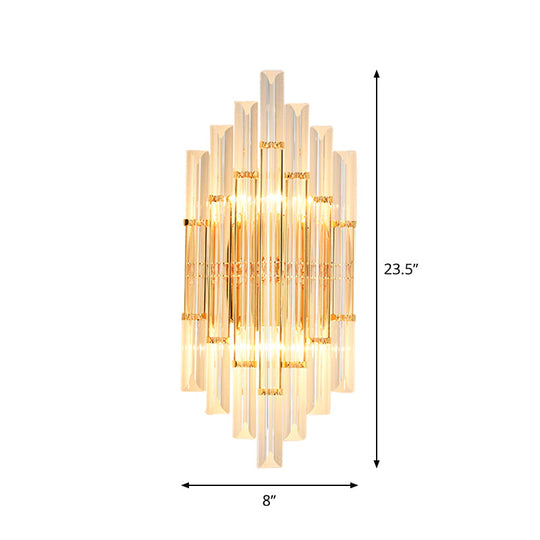 Alivia Elegance Meets Sparkling Brilliance: The Gold Crystal Wall Sconce (1 - 3 Lights) Wall Light