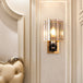 Elevate Your Space With The Luxurious Gold Crystal Wall Sconce / C