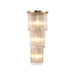 Elevate Your Space With The Luxurious Gold Crystal Wall Sconce