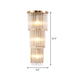 Elevate Your Space With The Luxurious Gold Crystal Wall Sconce