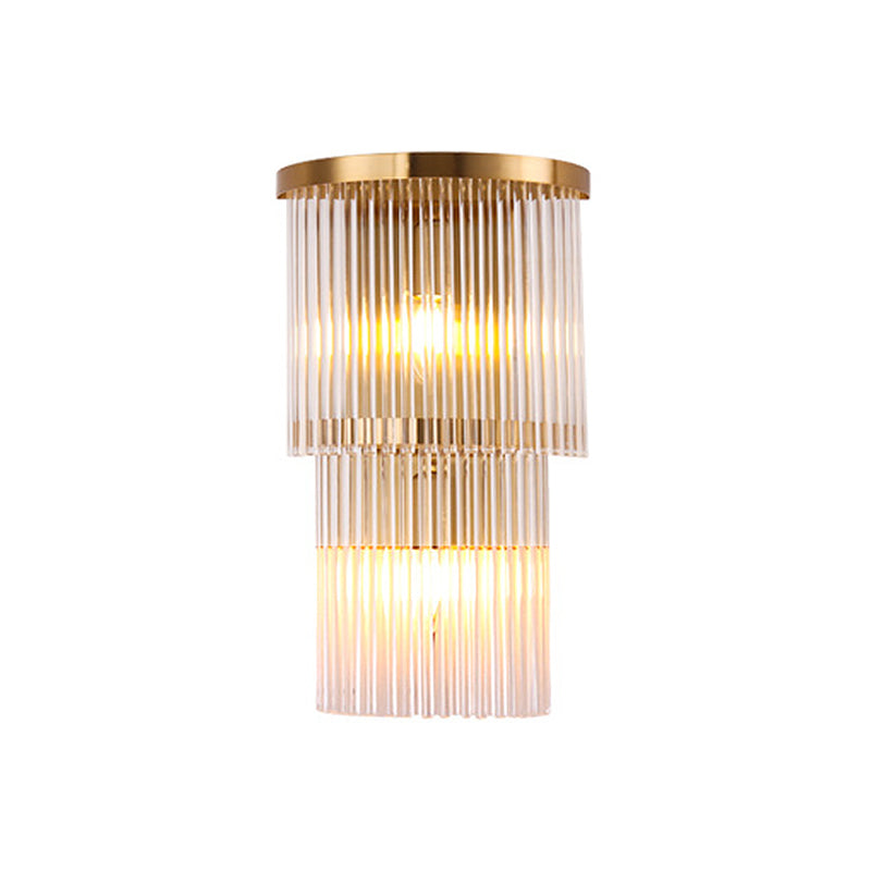 Elevate Your Space With The Luxurious Gold Crystal Wall Sconce