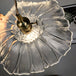 Clara’s Textured Bloom: Industrial Glass Pendant Lamp Lights