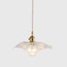 Clara’s Textured Bloom: Industrial Glass Pendant Lamp Lights