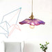 Clara’s Textured Bloom: Industrial Glass Pendant Lamp Lights