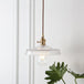 Geometric Elegance Meets Farmhouse Charm: The Geometry Clear Lattice Glass Pendant Light