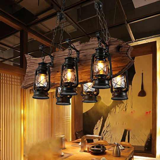 Embrace Coastal Charm With The Black Kerosene Chandelier Pendant Lighting