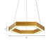 Jordyn Modern Gold Hexagon Pendant Light