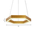 Jordyn Modern Gold Hexagon Pendant Light