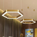 Jordyn Modern Gold Hexagon Pendant Light