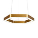 Jordyn Modern Gold Hexagon Pendant Light