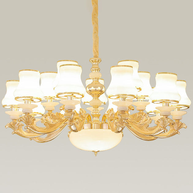 Modern Elegance Meets Versatility: The Curved Arm Metal Chandelier