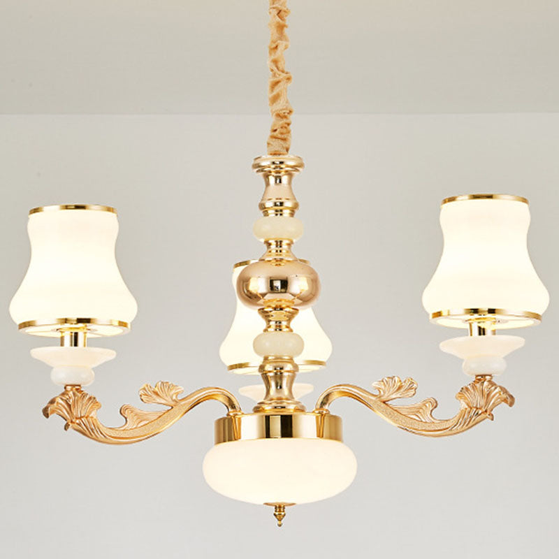 Modern Elegance Meets Versatility: The Curved Arm Metal Chandelier