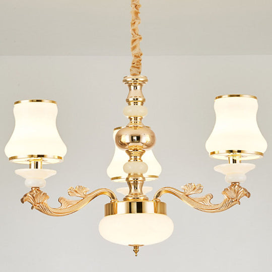 Modern Elegance Meets Versatility: The Curved Arm Metal Chandelier