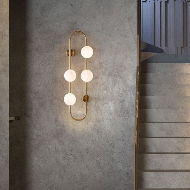 Makenzie Modern Gold Wall Sconce With 4 Lights