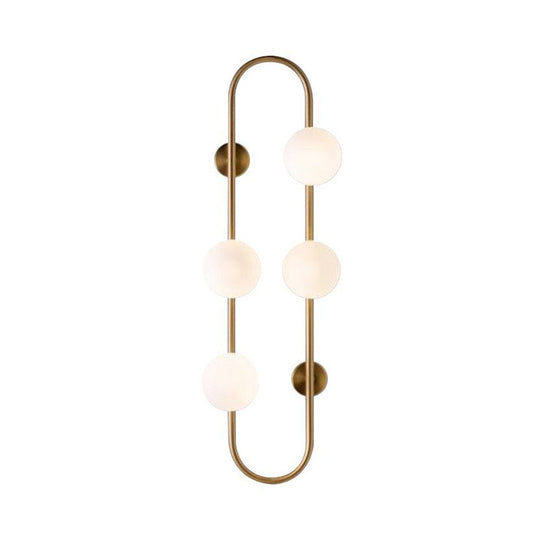 Makenzie Modern Gold Wall Sconce With 4 Lights